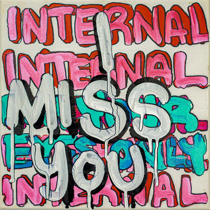 I Miss You - 10" x 10" Oil and Acrylic Paint on Canvas